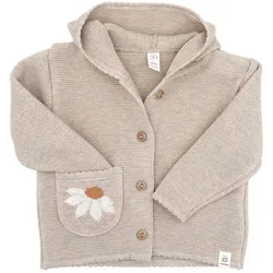 Cardigan MAXIMO, Baby, Gr. 74/80, beige, Strick, Obermaterial: 100% Baumwolle, klassisch, normal, Langarm, Strickjacken, Zauberhaftes Margariten-Design