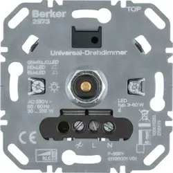 Berker Uni-Drehdimmer (R, L, C, LED) Lichtsteuerung 2973