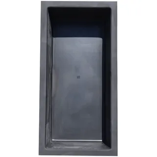 GFK Rechteckbecken (Schwarz) 140 x 70 x 35cm Becken Rechteckig - Frei Haus
