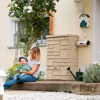 Prosperplast Regentonne 300 Liter eckig Maurano sand - Beige
