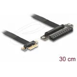 DeLock Riser Karte PCI Express 3.0 x1 Stecker zu x8 Slot mit Kabel 30 cm