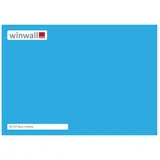 winwall Duschrückwand Duschrückwände ALU-Verbundplatte Dekor: Himmelblau, (1-tlg), Wandverkleidung aus Alu blau 19 cm x 27 cm