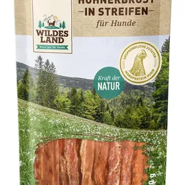 Wildes Land Hühnerbrust Hunde Snack WL Hühnerbrust Streife 70g Hunde Snack