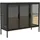 VCM Standvitrine Floka 100 x 35 x 80 cm Schwarz