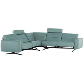 Stressless Eckcouch Leder 2-Sitzer türkis/petrol