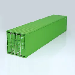 Seefracht Container 40ft grün Modell von NZG 1:18
