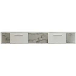 TV Lowboard Aldora Weiß Marmor Optik 9581