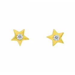 Paar Ohrhänger ADELIA ́S "Damen Goldschmuck", gold, Ohrringe, Damen, Damen, Gelbgold 585, mit Zirkonia Goldschmuck für Damen