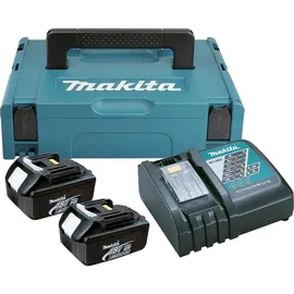 Makita Power Source Kit 18 V Li-Ion 2 x 3,0 Ah + DC18RC Ladegerät 195584-2 + Makpac 196693-0
