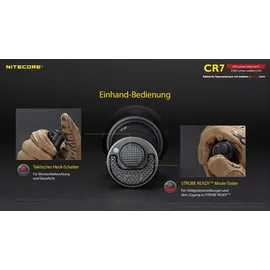 Nitecore CR7 LED Taschenlampe akkubetrieben 2500lm 158g