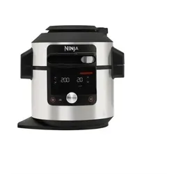 Ninja OL650EU Foodi MAX 12-in-1 SmartLid Multikocher edelstahl, 12 Funktionen