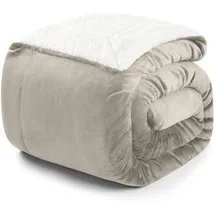 Blumtal Kuscheldecke 150 x 200 cm Beige/Khaki