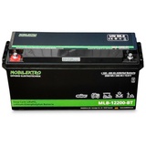 MOBILEKTRO MLB-12200-BT(0* MwSt) Solarakkus 200000 mAh (12 V), LiFePO4 200Ah, 2560Wh Deep Cycle batterie für Wohnmobil, Boot, Solar