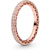 PANDORA Ring für Damen Unendliche Herzen Rosé 180963CZ-50 Ringgröße 50/15,9