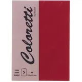 RÖSSLER 220719572 DIN B6 Hoch doppelt 220g rosso, 5 Stück