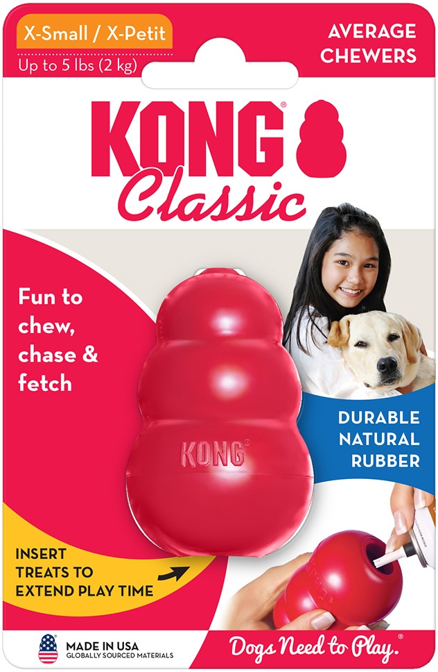 2 Stück KONG Classic Größe XS Hundespielzeug