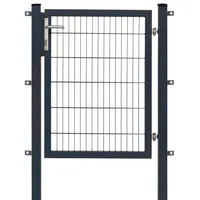 Floraworld Gartentor 100 x 120 cm Anthrazit/Metall