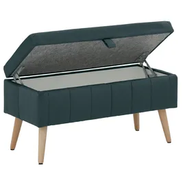 OTTO home Truhenbank AMIRA Dunkelgrün 81 x 36 x 43 cm