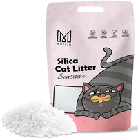 Mersjo Sensitive Premium Silikat Katzenstreu - Natürlich, Geruchsfrei, Komfortabel