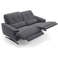 Sofanella 2-Sitzer Stoff Perlo, Relaxsofa, Designsofa, Designer Couch, Italienisches Sofa, 2er Sofa grau