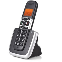 Bisofice erweiterbares schnurloses Telefonsystem mit 3-zeiligem Display, unterstuetzt 5 Mobilteile, Verbindung, Anrufsperre, Freisprechanrufe, Gege...