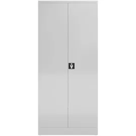 Lüllmann Mehrzweckschrank Spind Spindschrank abschließbar 180x80x38cm (RAL 7035 lichtgrau