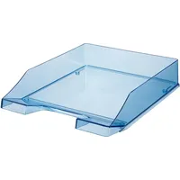 HAN Briefablage A4 Polystyrol transparent-blau Packung mit 6 Stück