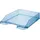 HAN Briefablage A4 Polystyrol transparent-blau Packung mit 6 Stück