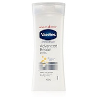 3 x Vaseline Intensivpflege Body Lotion - Advanced Repair - für empfindliche Haut - 400 ml
