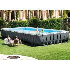 Intex Ultra XTR Frame Pool-Set rechteckig 975 x 488 x 132 cm inkl. Sandfilteranlage + Salzwassersystem