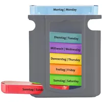 Westmark Tablettenbox 7 Tage – Praktische Box zur Aufbewahrung von Medikamenten und Nahrungsergänzugsmitteln, ideal für unterwegs, morgens, mittags, abends – BPA-frei