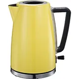 COFI 1453 Serie Leonidas Edelstahl Wasserkocher 1,7 Liter 2200 Watt 360 Grad Kontaktsockel Gelb