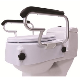 Antar AT51204 Toilettensitzerhöhung mit Deckel und Armlehne, 5000 g