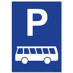 CombiCraft Schild 'Bus Parkplatz' - 21x30 cm
