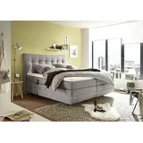 ED EXCITING DESIGN Malibu Boxspringbett 180x200cm Hellgrau inkl. Motor, Ausführung:Variante 3