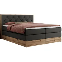 MKS Boxspringbett 160 x 200 cm H3 Dunkelgrau