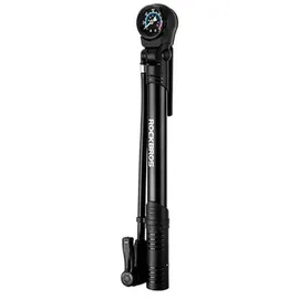 ROCKBROS Fahrradpumpe mit Manometer – Schwarz