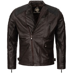 Rock Creek Lederjacke Biker-Style Regular Fit