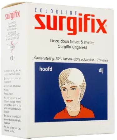 Surgifix Color Line 5,5 Netzgewebe Elastisch Schlauchform Kopf Und Oberschenkel 3m 1 Stück