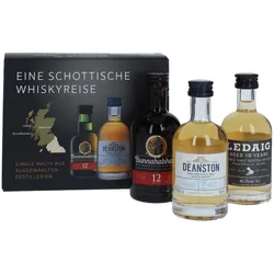 Diverse Miniatur - Schottische Whiskyreise - Bunnahabhain + Ledaig...