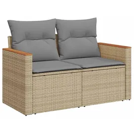 vidaXL Sofa Set 7-tlg. Beige/Grau