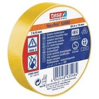 Tesa Professional 53988 Soft PVC Isolierband gelb 19mm/20m, 1 Stück (53988-00091-00)
