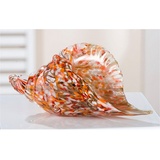 Casablanca by Gilde Dekofigur »Skulptur "Muschel"«, 33765115-0 orange B/H/T: 28 cm x 14 cm x 13 cm