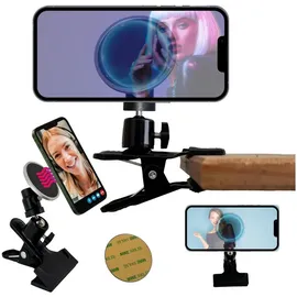 TronicXL Klemmstativ Magnetische Handy Halterung schwarz