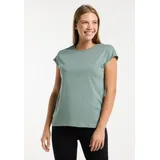 Ragwear T-Shirt DIONA casual Stil, hüftbedeckende Länge, aus Baumwollmischung mit Modal grün L (40)