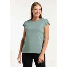 Ragwear T-Shirt DIONA casual Stil, hüftbedeckende Länge, aus Baumwollmischung mit Modal grün L (40)