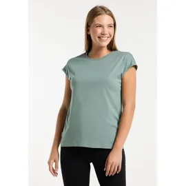 Ragwear T-Shirt DIONA casual Stil, hüftbedeckende Länge, aus Baumwollmischung mit Modal grün L (40)