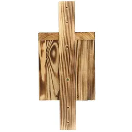 idea home Leviatan IDEA HOME TURDUS Vogel Nistkasten Rotkehlchen, Rotschwänzchen aus Massiv-Holz - Verschraubt, Nistkästen für Vögel, Halbhöhle für Gartenrotschwanz, Vogelhaus Wetterfest