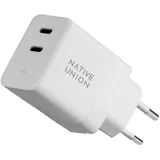 Native Union 35W Dual USB-C Fast GaN PD Wall Charger Weiß
