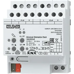 1St. Jung 3902REGHE KNX Universal-Dimmaktor 2fach REG elektronische Handbedienun...